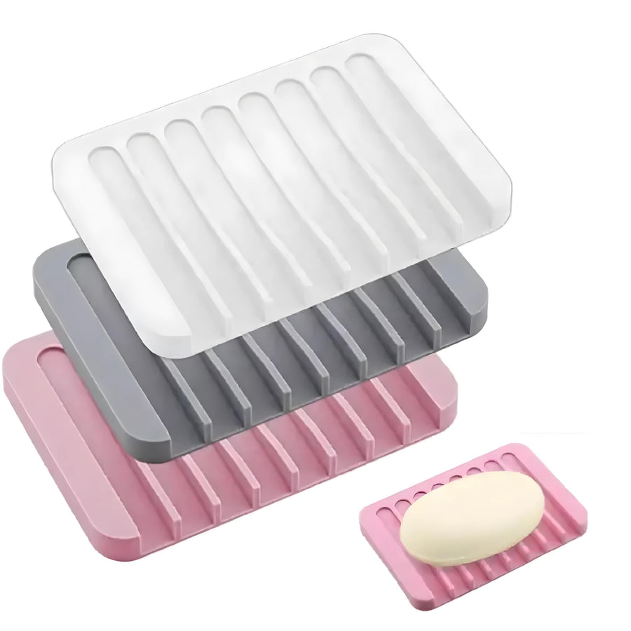 Silicone Self-Draining Soap Dish
