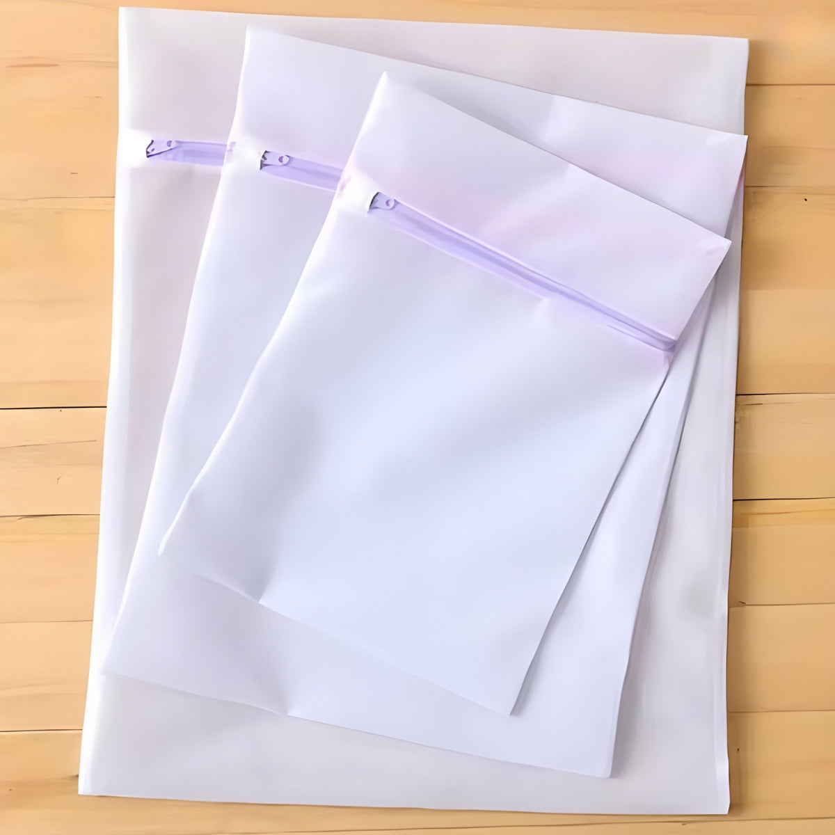 Purple Laundry Mesh Bags - 3 Pack (Small, Medium, Large) Reusable Washing Bags for Clothes, Delicates, Shoes