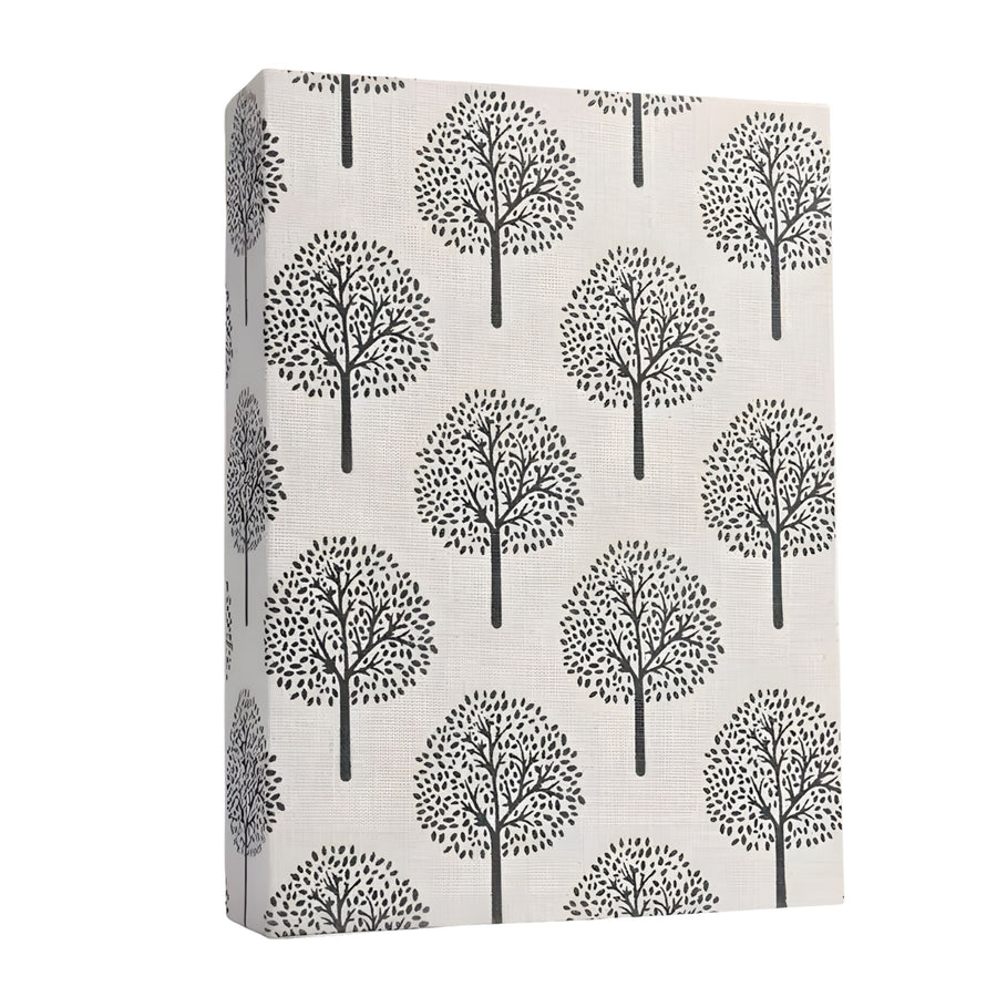 Small Linen Cover Photo Album for 100 Photos, 4x6 Photo Album, Tree Design